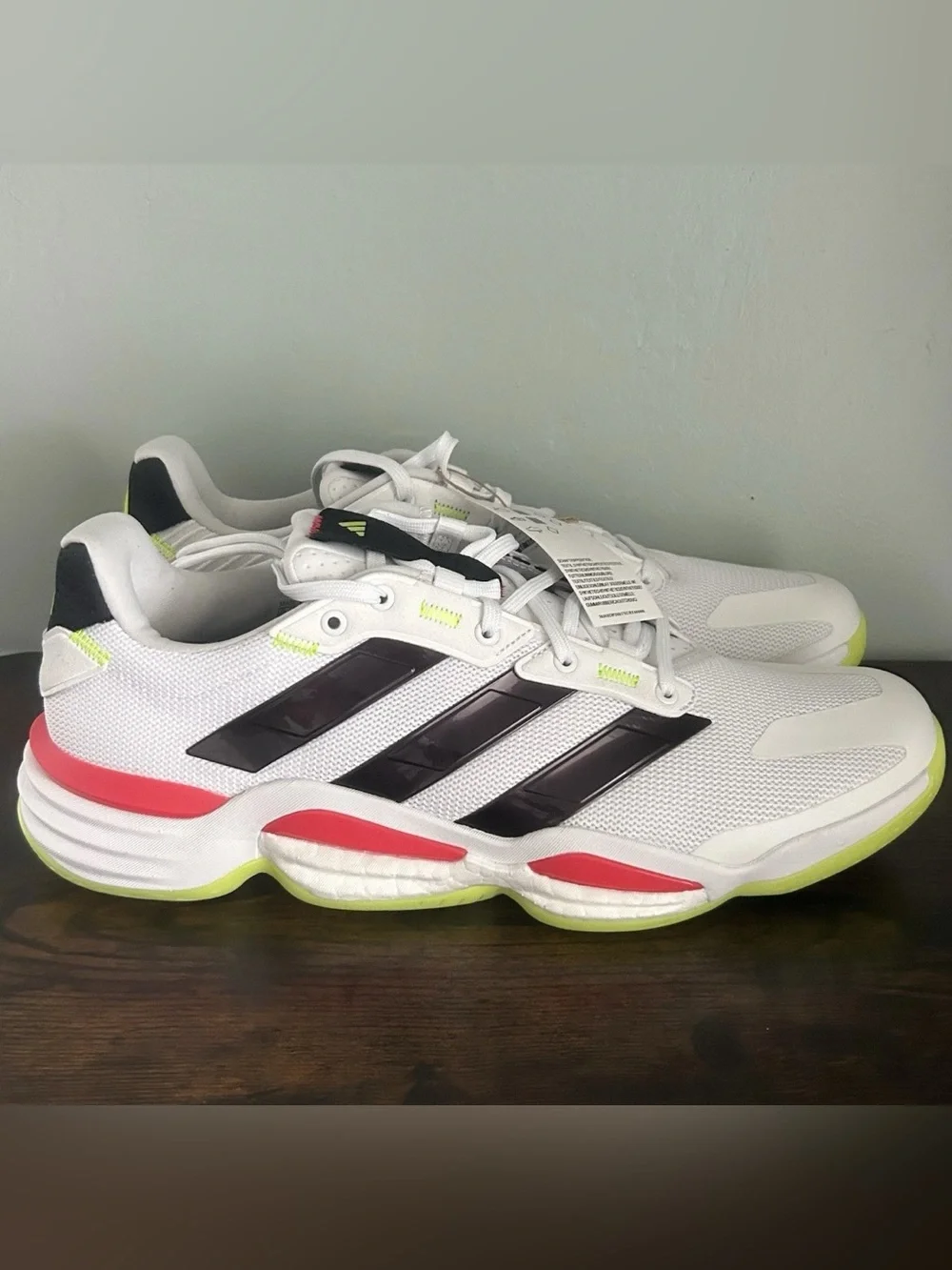 Adidas Stabil 16 Indoor Volleyball Shoes Sneakers White Men's Size 13.5 JP7273